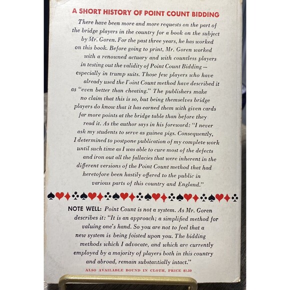 Point Count Bidding by Charles H. Goren (Trade Paperback, Revised edition) - Picture 2 of 2